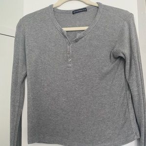 Brandy Melville Grey Henley